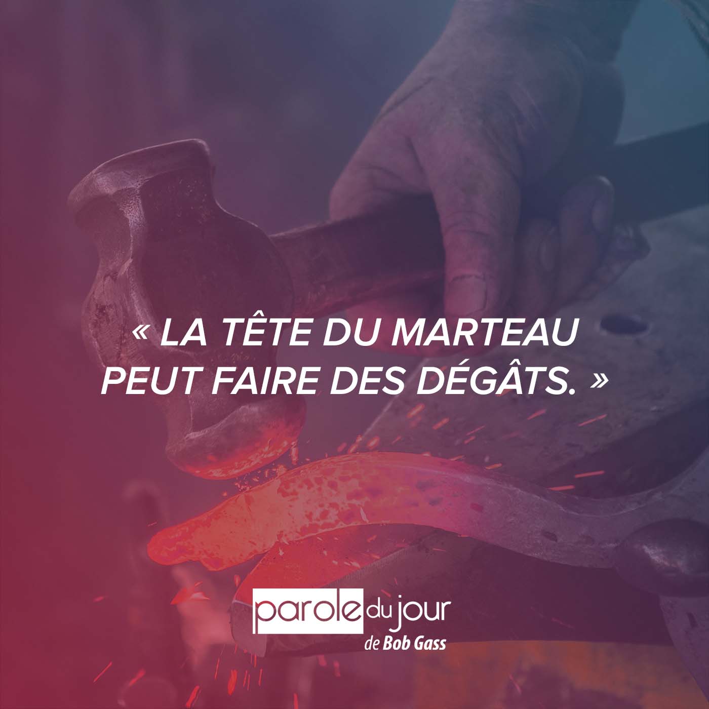 Garder son sangfroid Parole du Jour