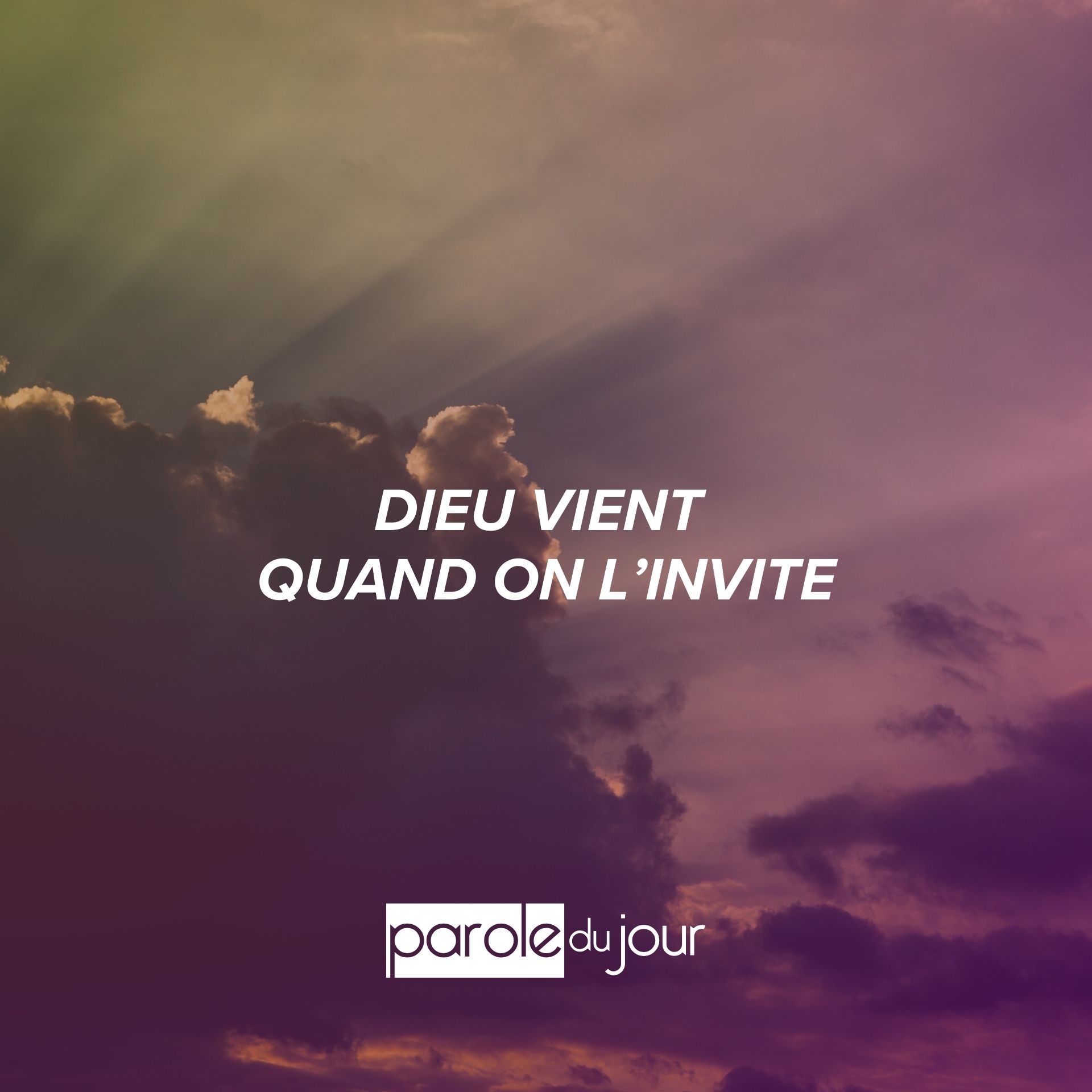 La prière avant tout